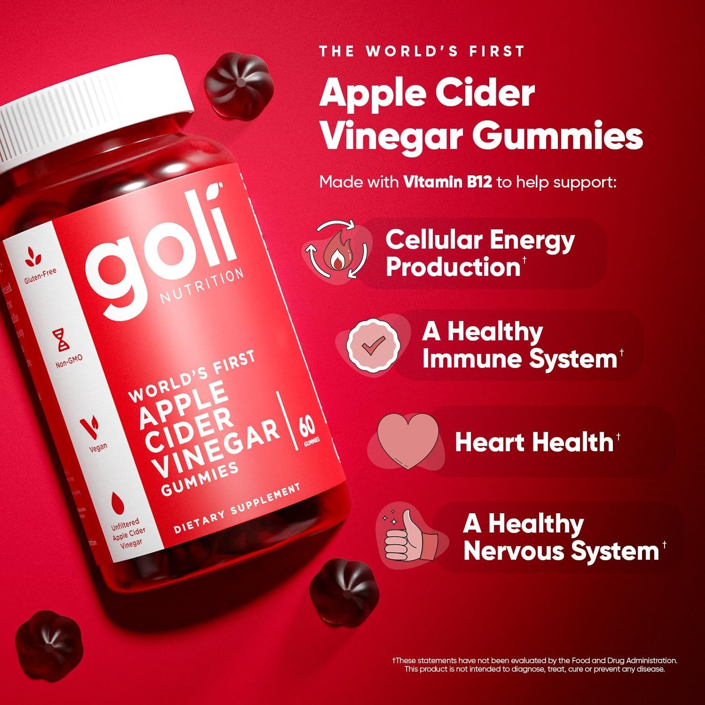 Goli Gomitas de Vinagre de Manzana con Vitamina B12