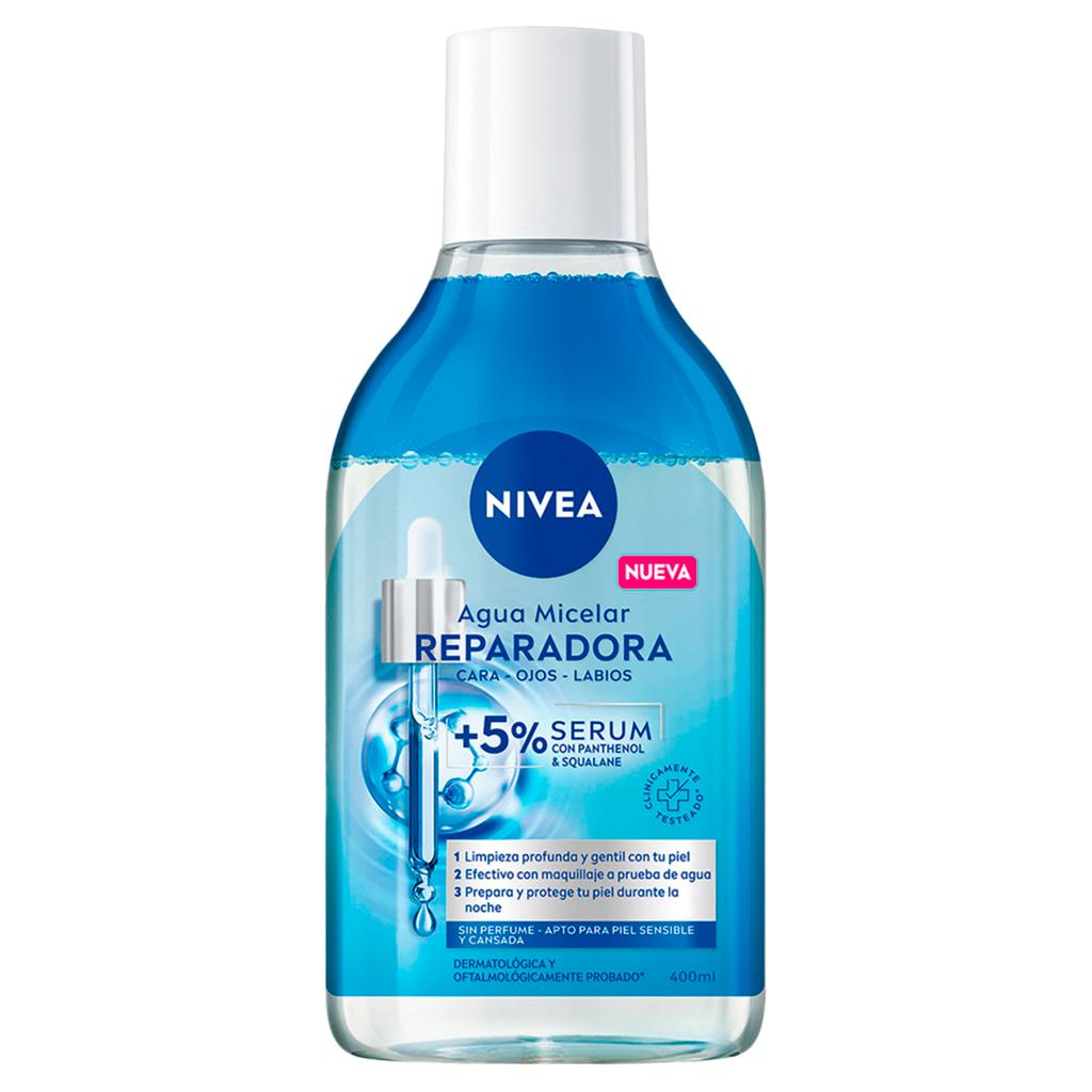 Kit Facial Rutina de Noche 🌙 NIVEA ""Agua Micelar Regenerativa 400 mL + Crema Facial Nutritiva 100 mL"