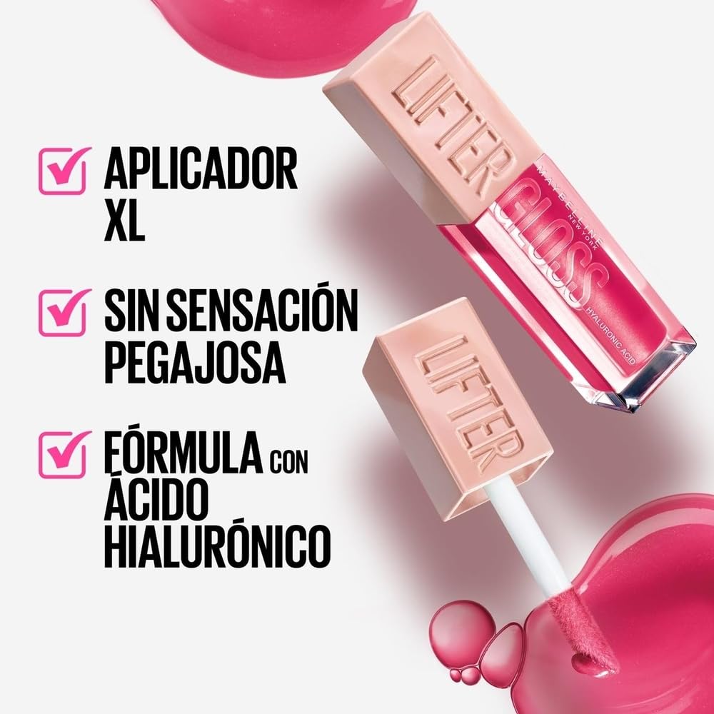 Lifter Gloss Candy Drop Maybelline– Hidratación y Brillo con Ácido Hialurónico