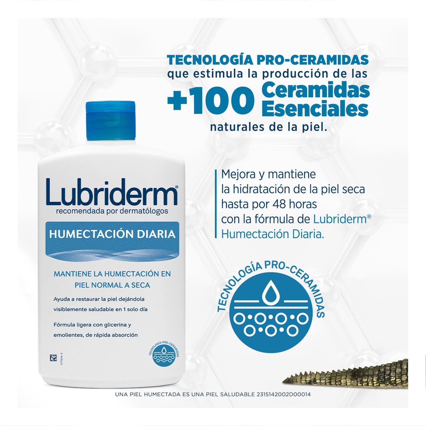 Lubriderm Crema Corporal Humectación Diaria "TAMAÑO FAMILIAR" 946 mL