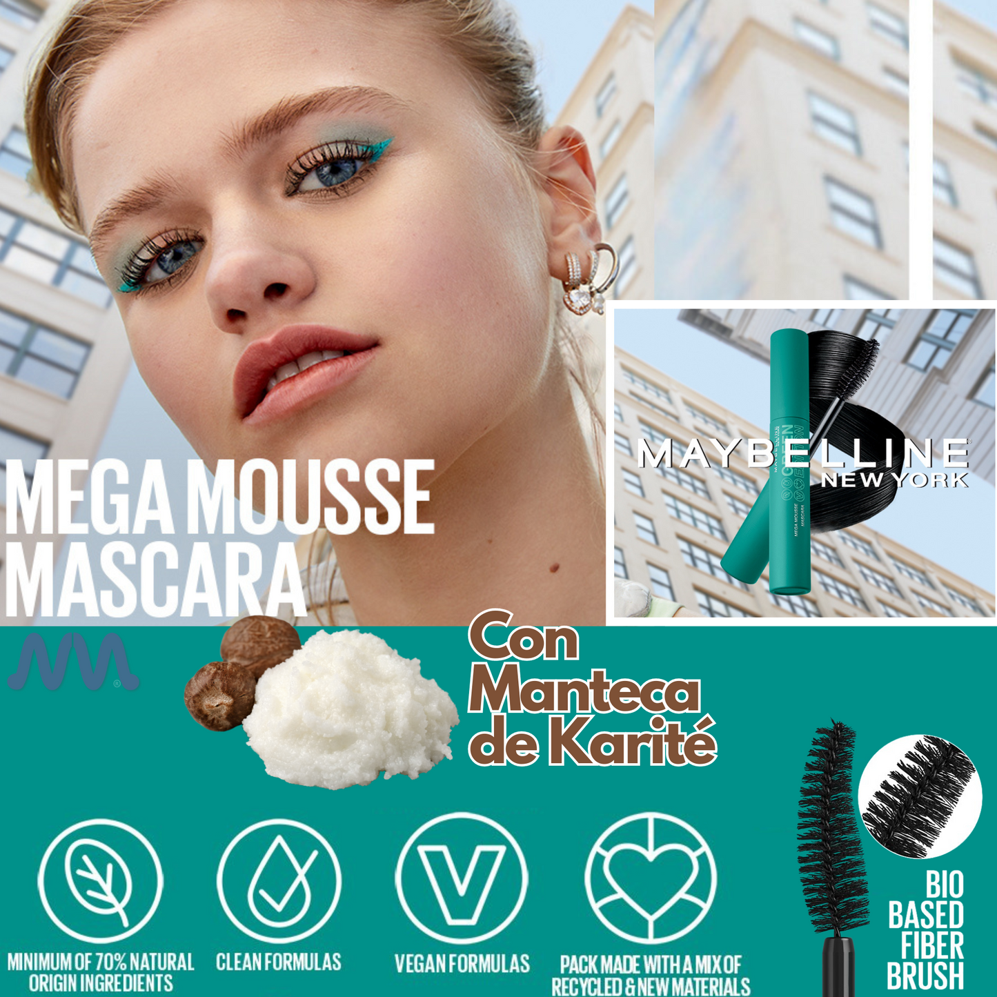 Mascara de Pestaña con Manteca de Karité Green Edition (No irrita los ojos)