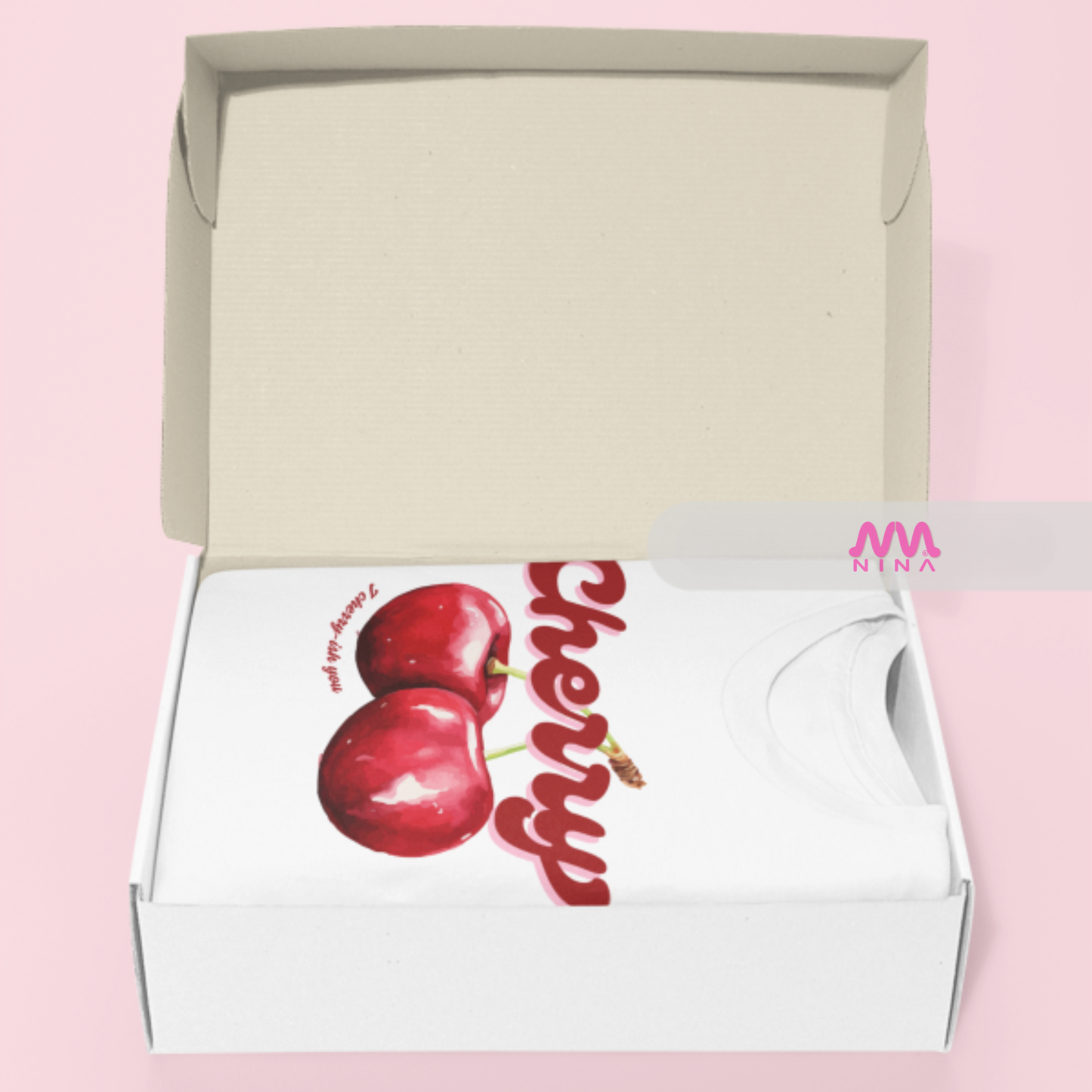 Camisa 🍒"Cherry"🍒 Diseño exclusivo! 100% Algodón