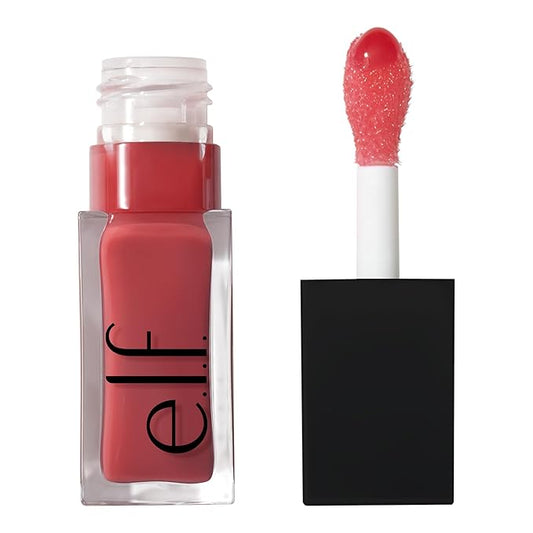ELF Glow Reviver Lip Oil, infundido con aceite de jojoba, Vegano.