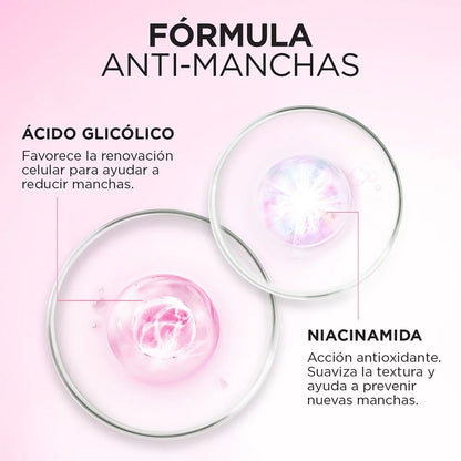 L'Oréal Glycolic Bright Kit Antimanchas – Sérum 30 mL + Crema de Día 50 mL con FPS 30