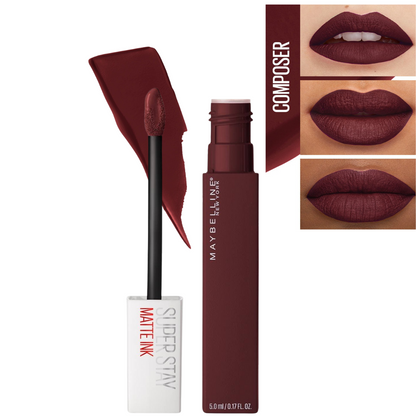 Labial SuperStay Matte Ink de Maybelline – Larga Duración y Acabado Mate