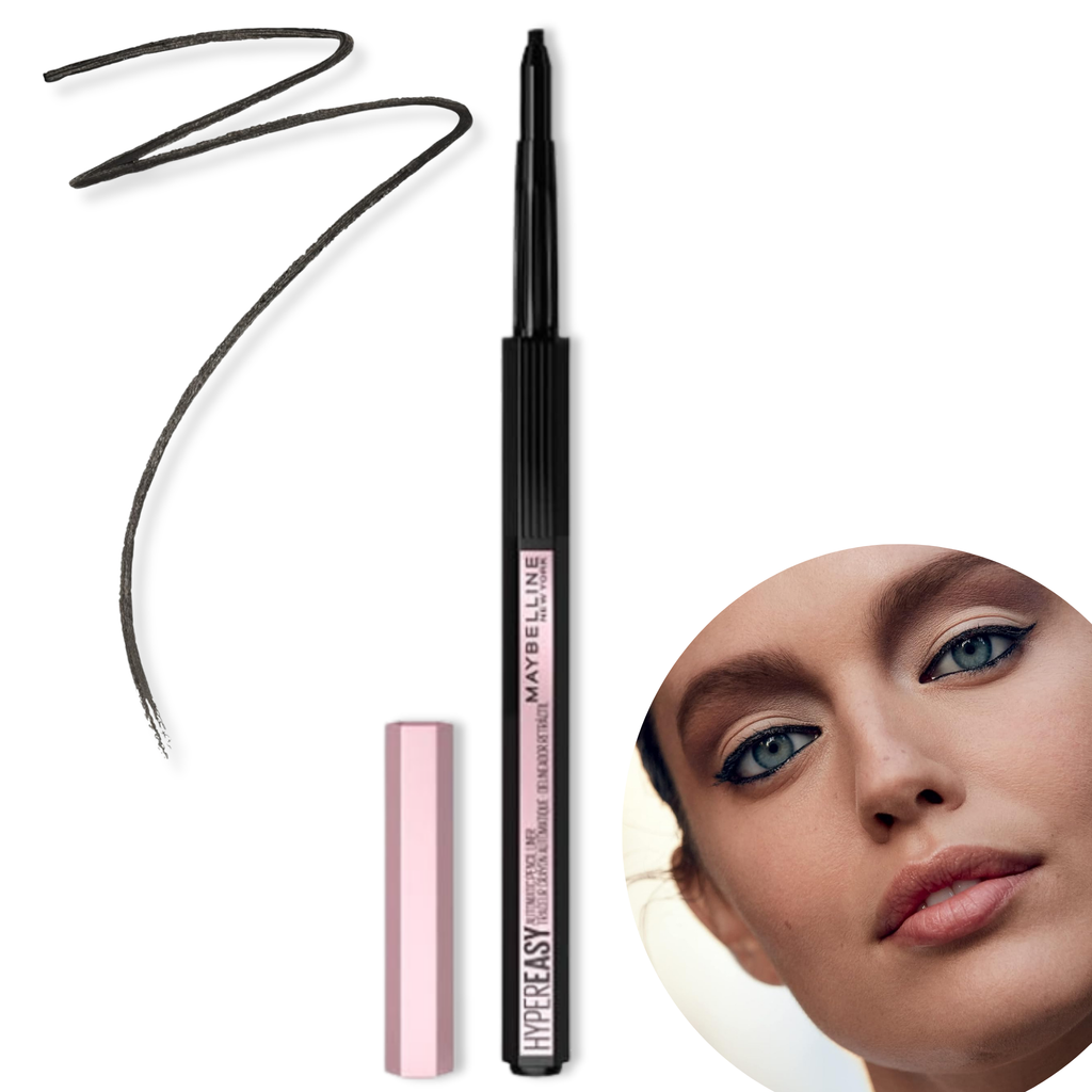 Delineador de Ojos Maybelline Hyper Easy Negro Antideslizante, 24hr.