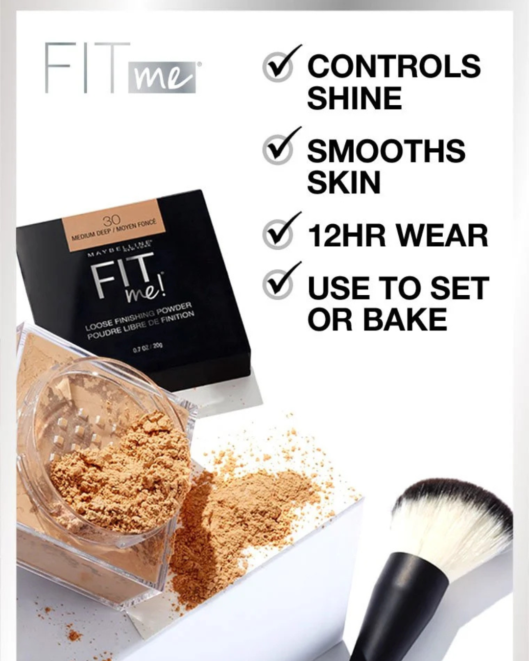 Maybelline Fit Me Loose Finishing Powder – Polvo Suelto Fijador