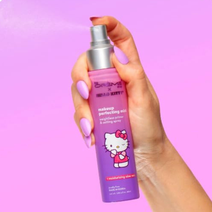 Primer y Spray Fijador de Maquillaje con Aloe Vera, Refrescante e Hidratante, 12 horas de duración - The Creme Shop x Hello Kitty| Hecho en Corea.