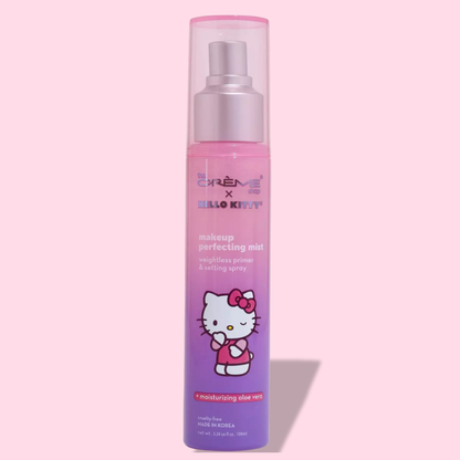 Primer y Spray Fijador de Maquillaje con Aloe Vera, Refrescante e Hidratante, 12 horas de duración - The Creme Shop x Hello Kitty| Hecho en Corea.