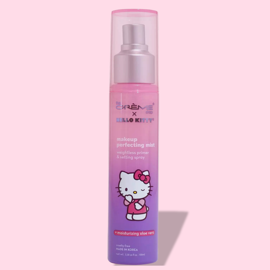 Primer y Spray Fijador de Maquillaje con Aloe Vera, Refrescante e Hidratante, 12 horas de duración - The Creme Shop x Hello Kitty| Hecho en Corea.