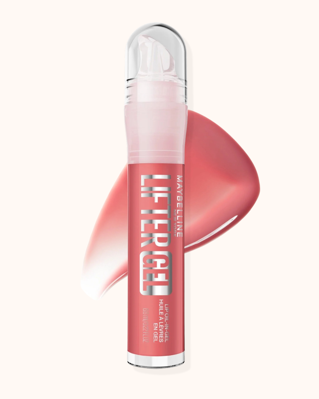 Lifter Gel™ Oil-in-Gel Lip Gloss con ácido hialurónico Maybelline.