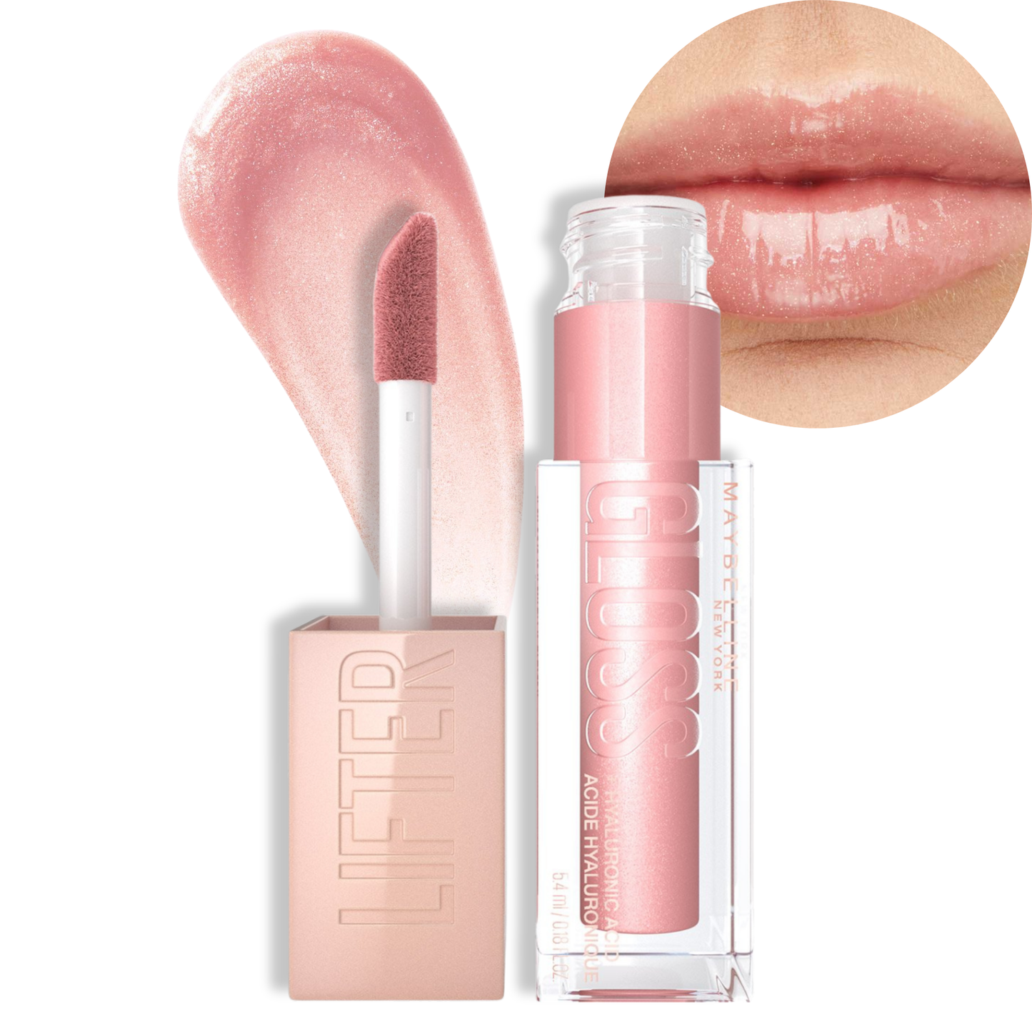Labial Lifter Gloss Maybelline con Ácido Hialurónico