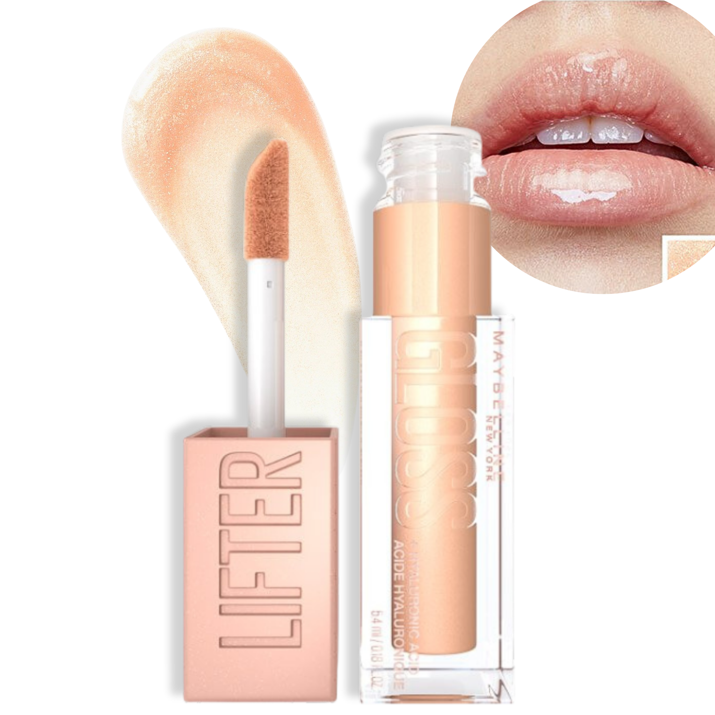 Labial Lifter Gloss Maybelline con Ácido Hialurónico