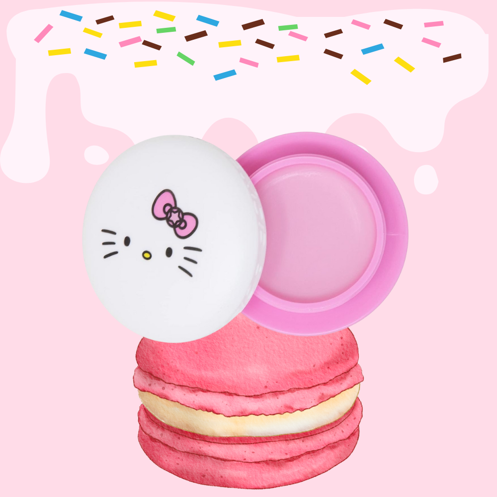 Bálsamo Labial Macaron Sweet Sprinkles Edición Limitada- The Creme Shop x Hello Kitty - Hecho en Corea