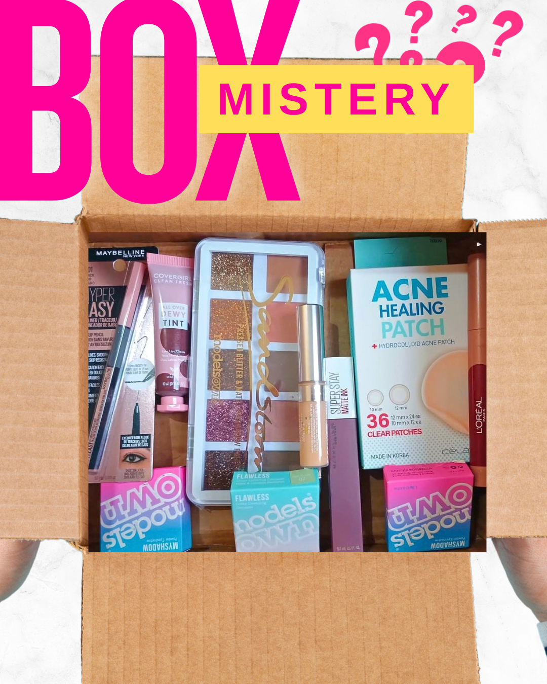 "MISTERY BOX" de Cosméticos | Contiene 10 productos mezclados en cada caja.
