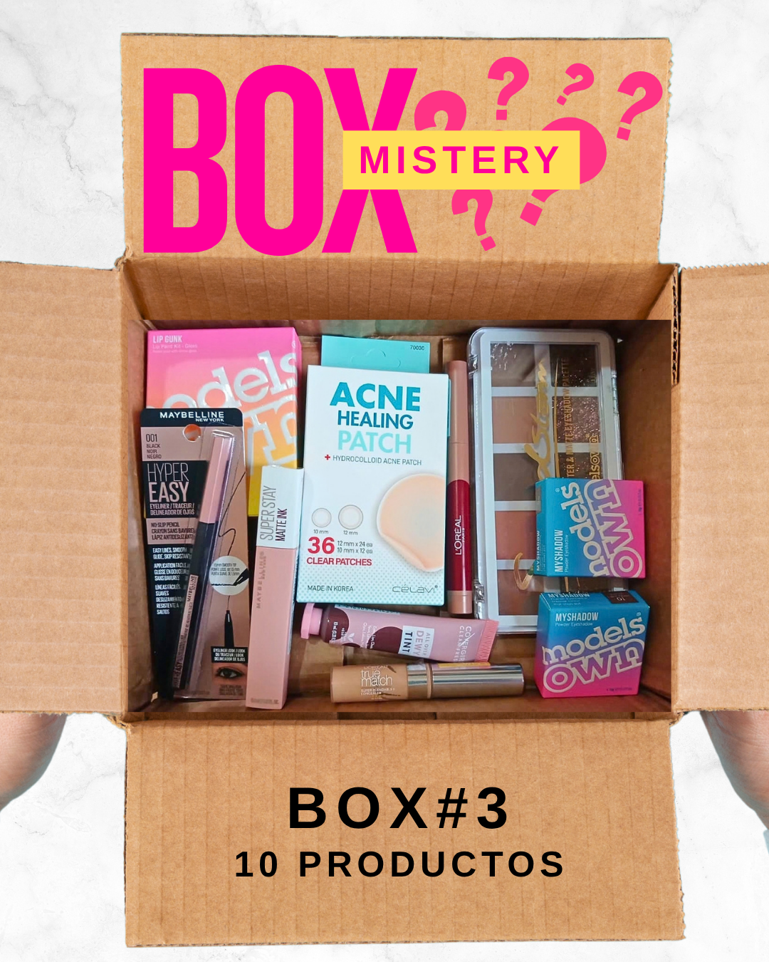 "MISTERY BOX" de Cosméticos | Contiene 10 productos mezclados en cada caja.