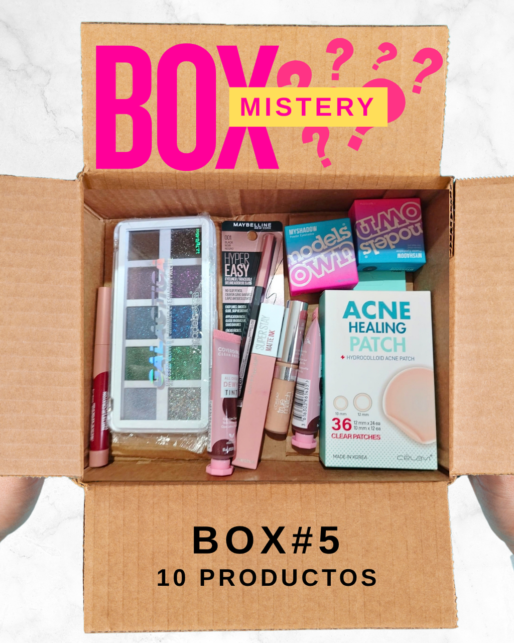 "MISTERY BOX" de Cosméticos | Contiene 10 productos mezclados en cada caja.