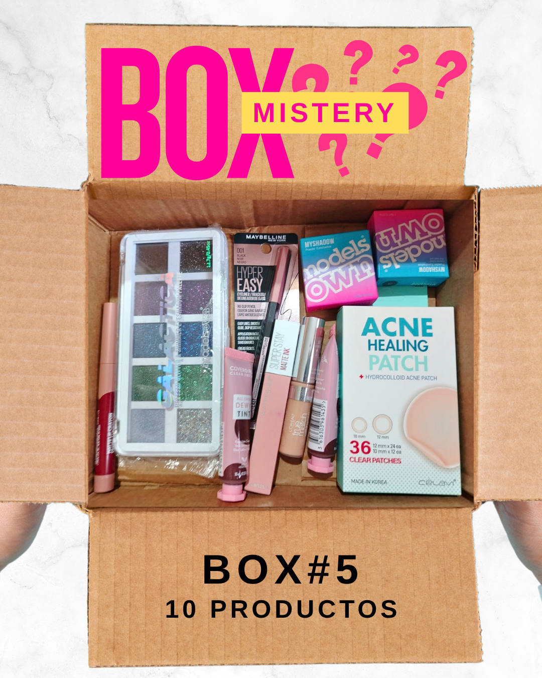 "MISTERY BOX" de Cosméticos | Contiene 10 productos mezclados en cada caja.