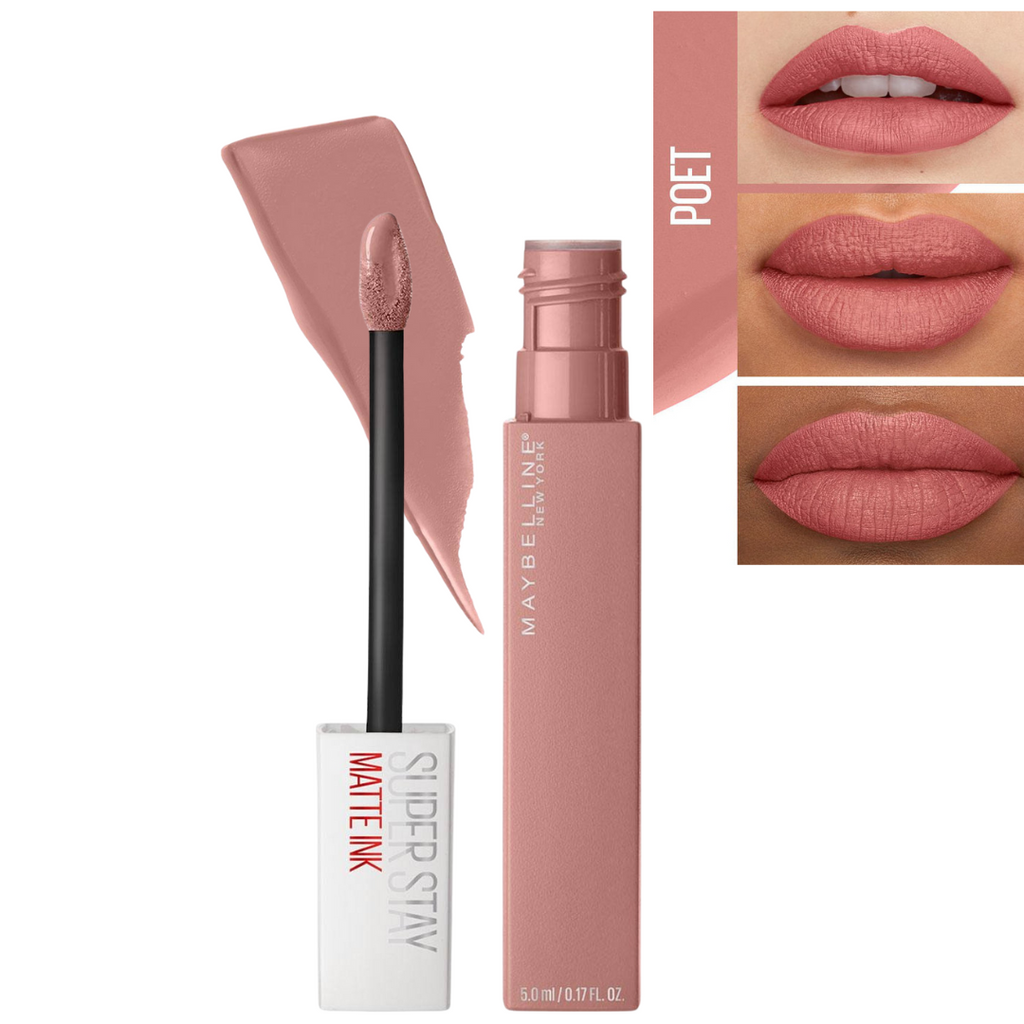 Labial SuperStay Matte Ink de Maybelline – Larga Duración y Acabado Mate
