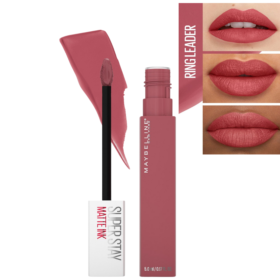 Labial SuperStay Matte Ink de Maybelline – Larga Duración y Acabado Mate