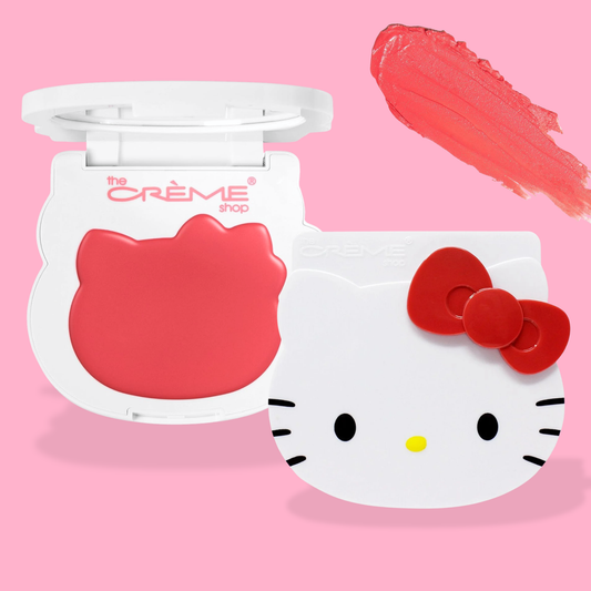 Rubor en Crema con Aloe Vera-Berry Cute- Ultra pigmentado de Larga duración - The Creme Shop x Hello Kitty Edición Limitada.