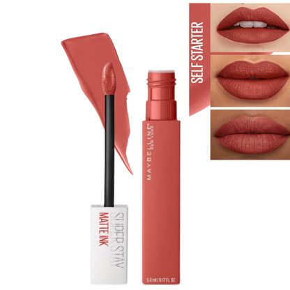 Labial SuperStay Matte Ink de Maybelline – Larga Duración y Acabado Mate