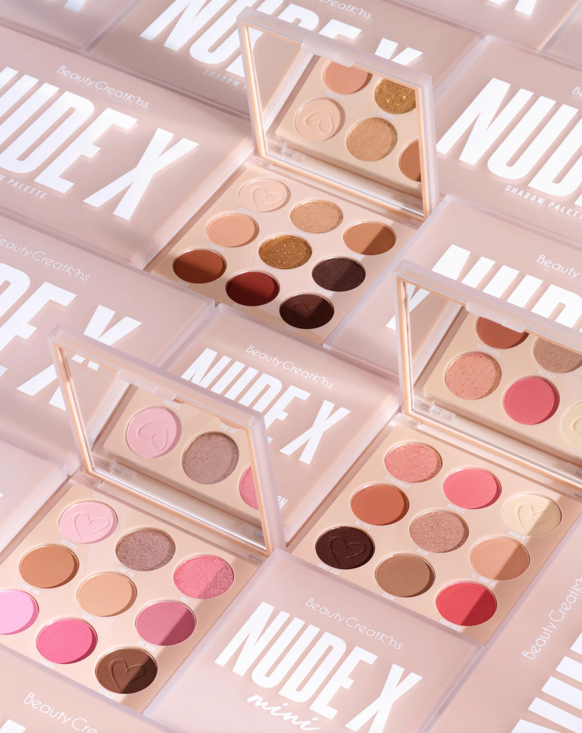Nude X Mini Paleta de Sombras de Ojos Beauty Creations.