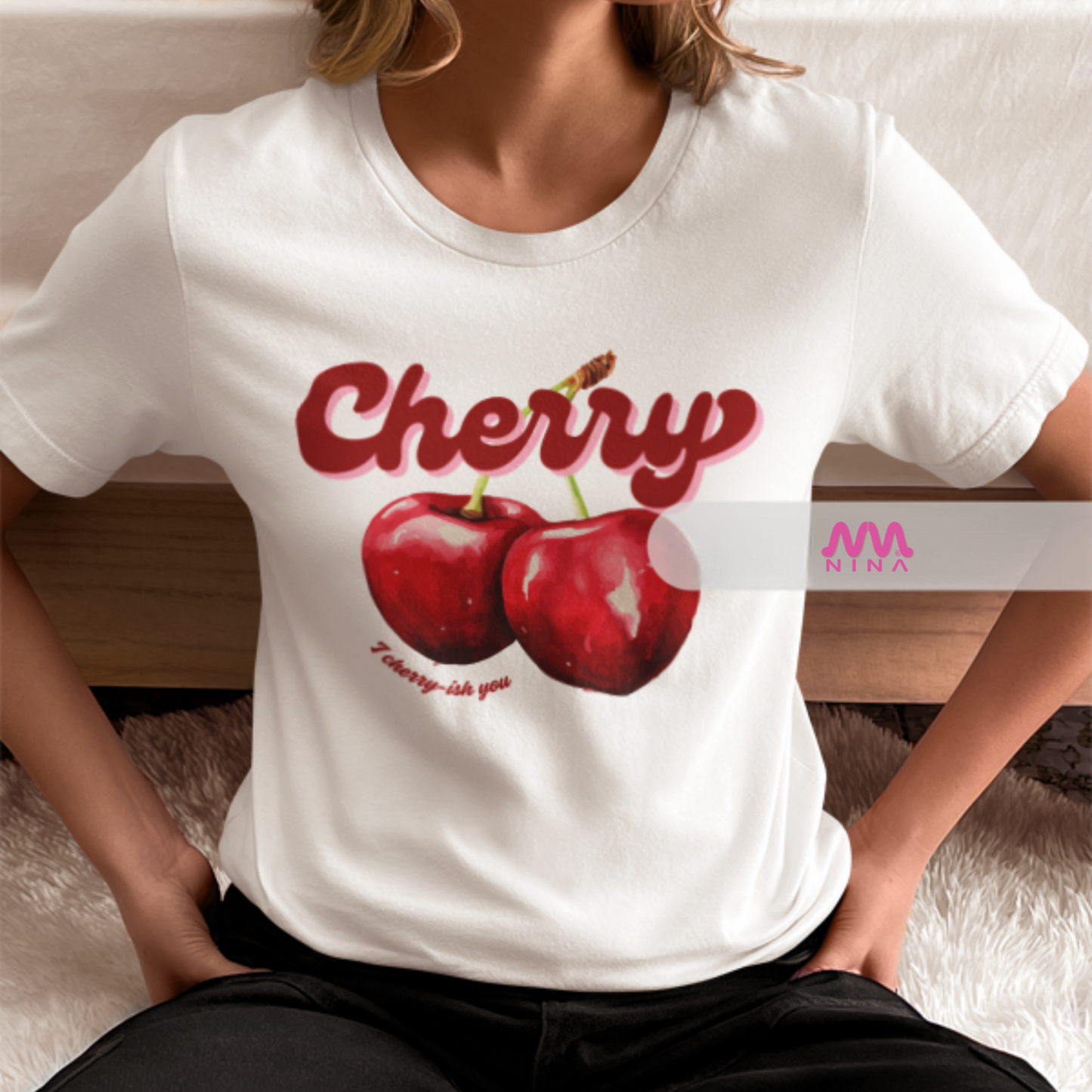 Camisa 🍒"Cherry"🍒 Diseño exclusivo! 100% Algodón