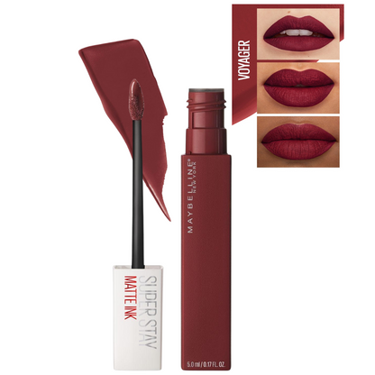 Labial SuperStay Matte Ink de Maybelline – Larga Duración y Acabado Mate