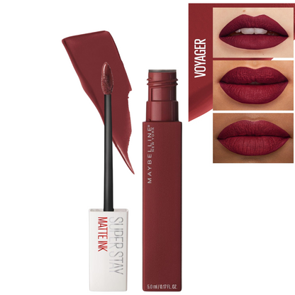 Labial SuperStay Matte Ink de Maybelline – Larga Duración y Acabado Mate
