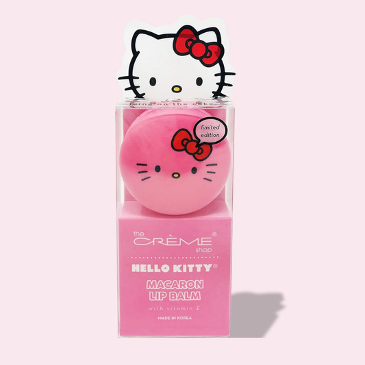 Bálsamo Labial Macaron Icing on the Cake Edición Limitada- The Creme Shop x Hello Kitty- Hecho en Corea.