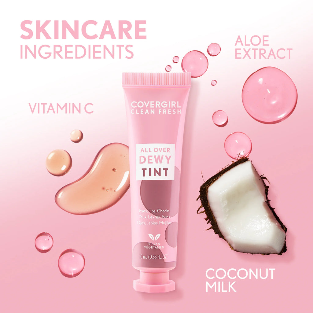 Tinte Hidratante Clean Fresh Labios, Mejillas, Ojos Con Vitamina C, COVERGIRL