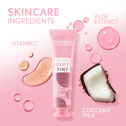 Tinte Hidratante Clean Fresh Labios, Mejillas, Ojos Con Vitamina C, COVERGIRL