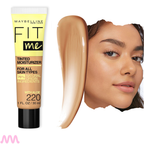 Fit Me Tinted Moisturizer Maybelline, Base liviana para acabado natural, todo tipo de piel