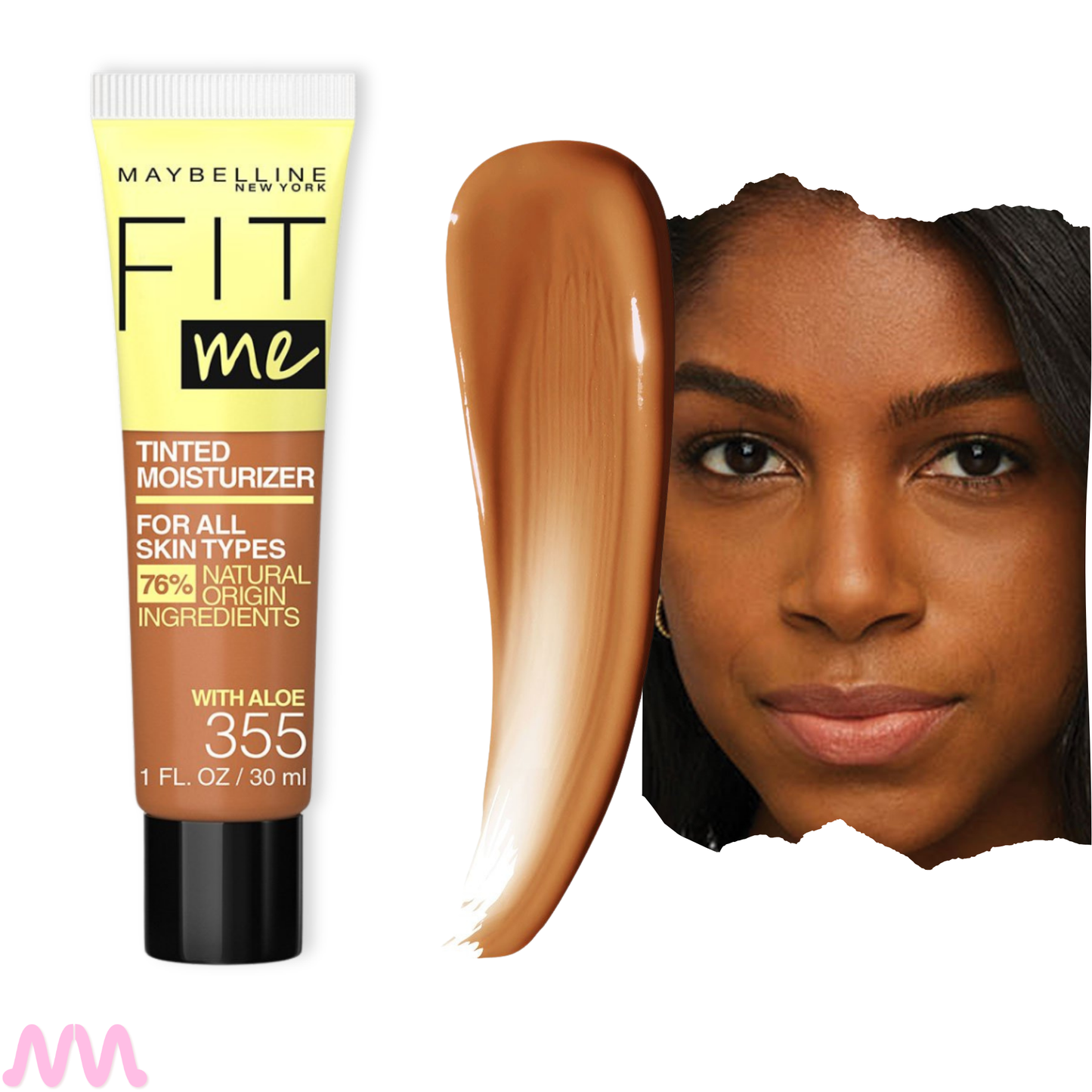 Maybelline Fit me Maquillaje Hidratante con ingredientes naturales.