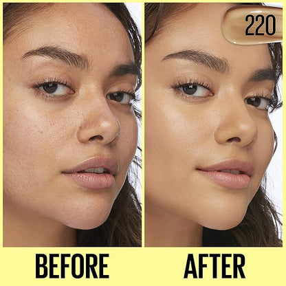 Fit Me Tinted Moisturizer Maybelline, Base liviana para acabado natural, todo tipo de piel
