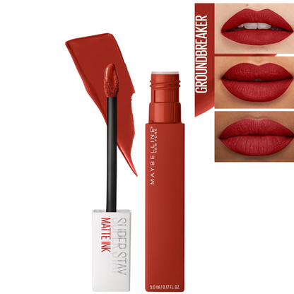 Labial SuperStay Matte Ink de Maybelline – Larga Duración y Acabado Mate