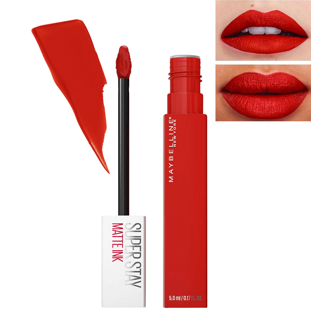 Labial SuperStay Matte Ink de Maybelline – Larga Duración y Acabado Mate