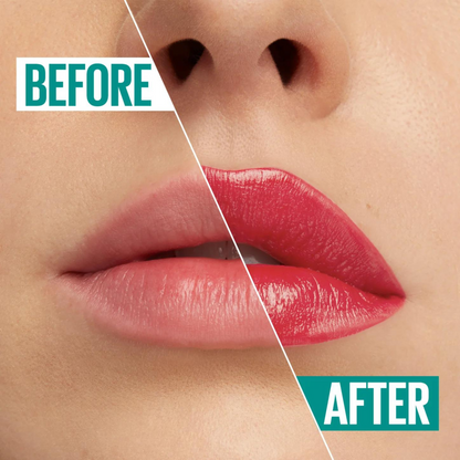 Labial cremoso hidratante con Manteca de Cacao Green Edition Maybelline