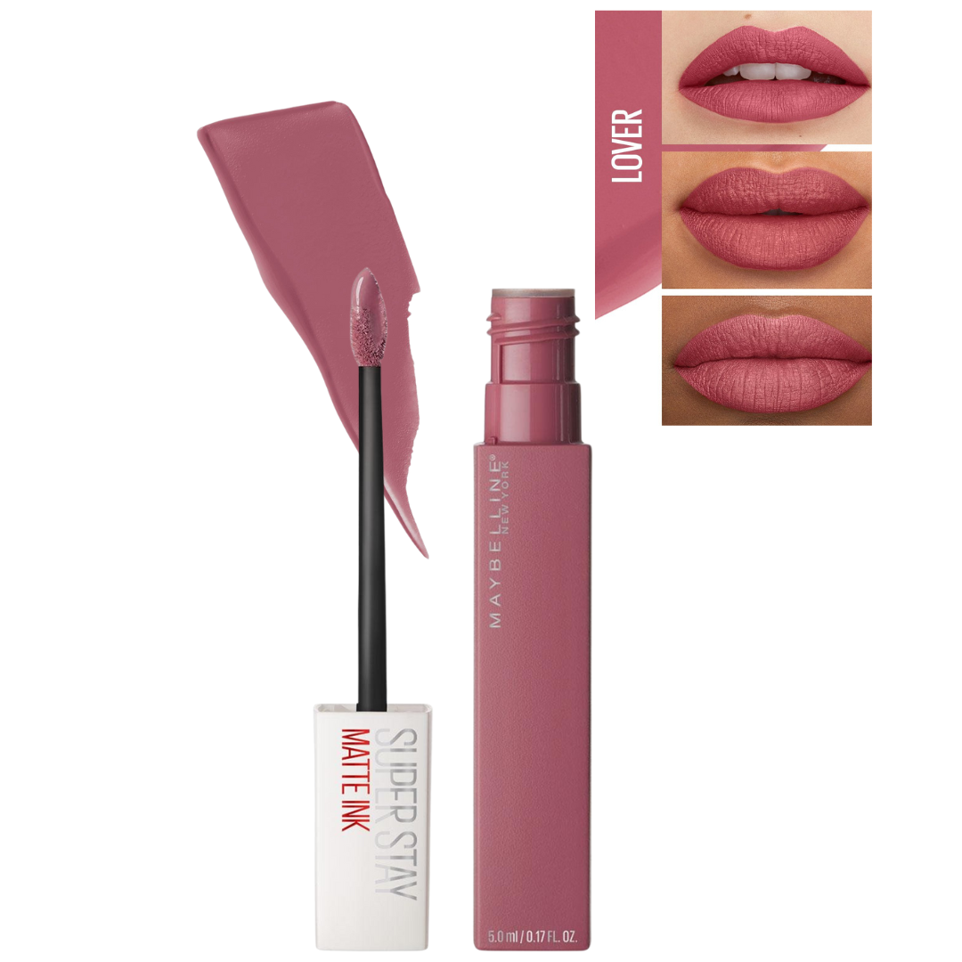 Labial SuperStay Matte Ink de Maybelline – Larga Duración y Acabado Mate