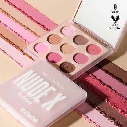 Nude X Mini Paleta de Sombras de Ojos Beauty Creations.