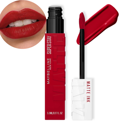 Super Stay Matte Ink Maybelline NUEVA IMAGEN, rojos y fucsia