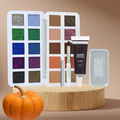 Set de Maquillaje Otoñal 🍁/ Disfraces Sombras de Ojos y Tinte labial color Lila Oscuro.