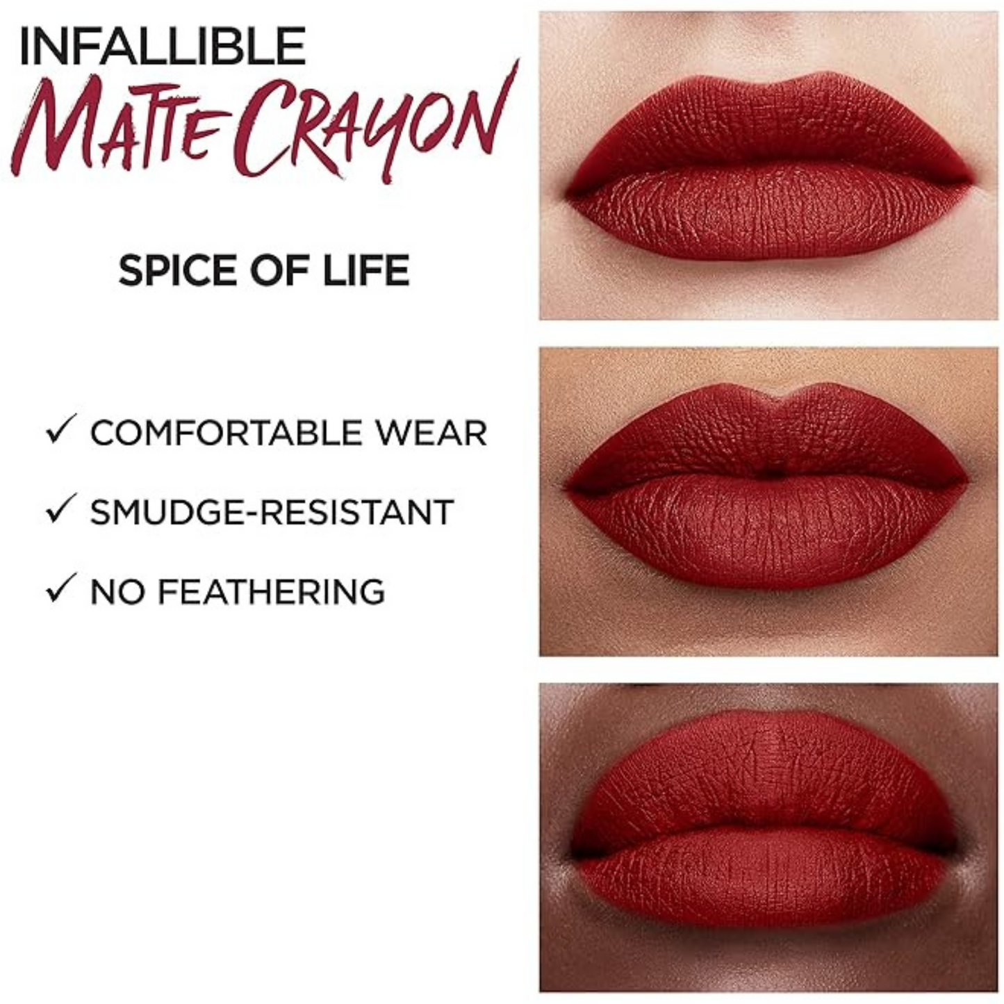 Matte Lip Crayon Infallible  L'OREAL