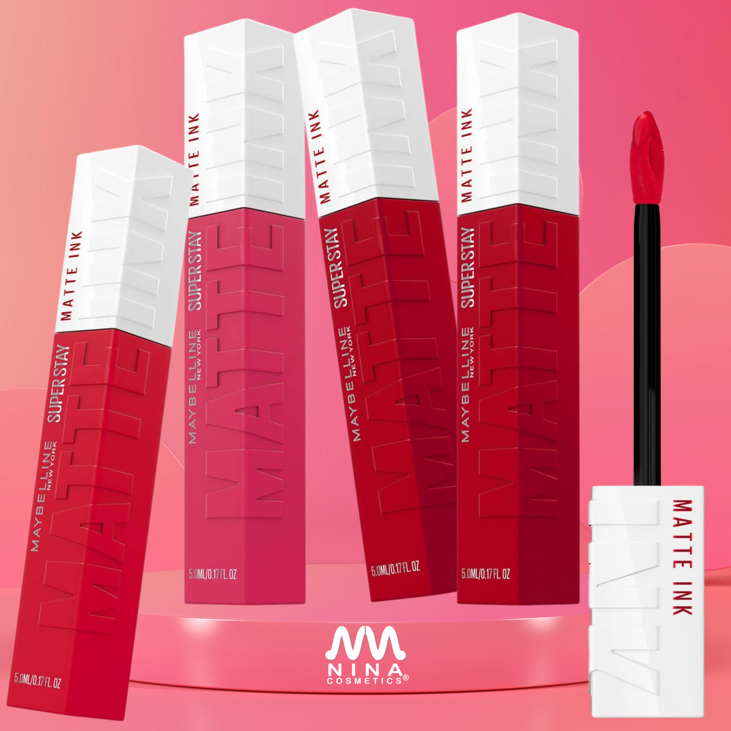 Super Stay Matte Ink Maybelline NUEVA IMAGEN, rojos y fucsia